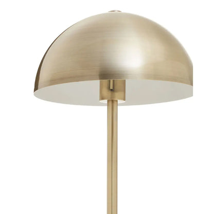 Murdoch Gold Metal Shade Table Lamp With White Marble Base