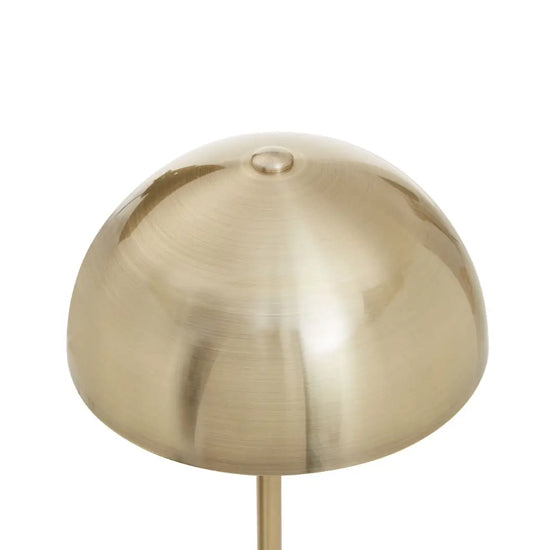 Murdoch Gold Metal Shade Table Lamp With White Marble Base