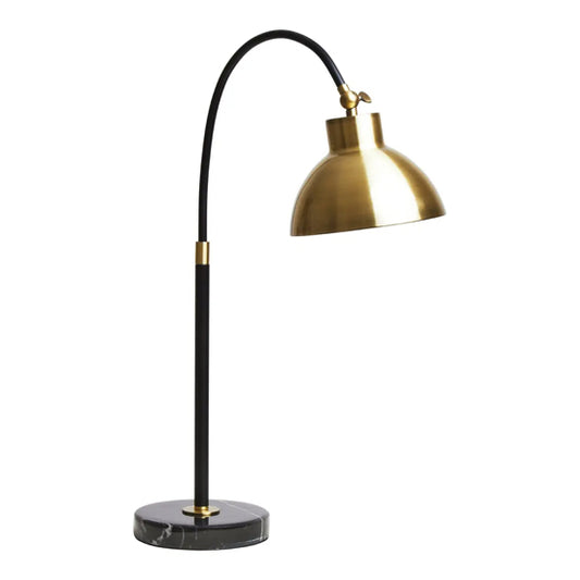 Newton Metal Shade Table Lamp In Gold