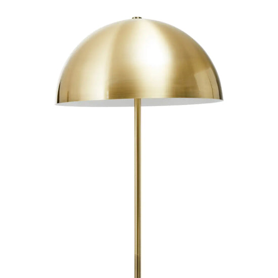 Murdoch Brushed Brass Metal Table Lamp With Black Marble Base