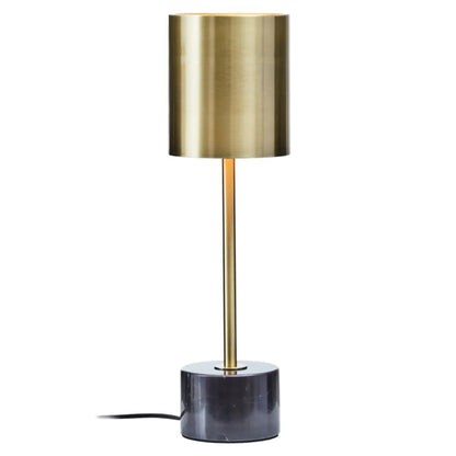 Palais Gold Metal Table Lamp With Black Marble Base