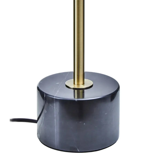 Palais Gold Metal Table Lamp With Black Marble Base