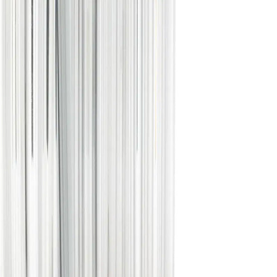 Eman Ivory Fabric Shade Table Lamp With Matte Silver Base