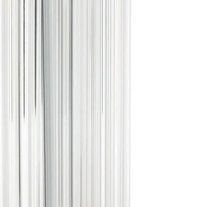 Eman Ivory Fabric Shade Table Lamp With Matte Silver Base