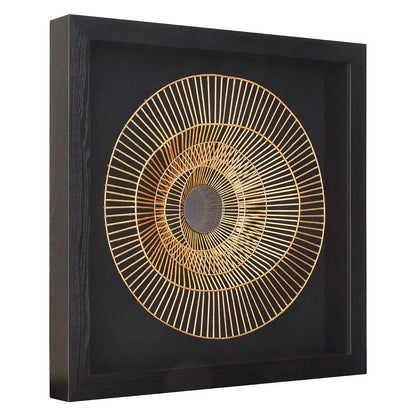 Modello Wooden Wall Art In Gold And Black