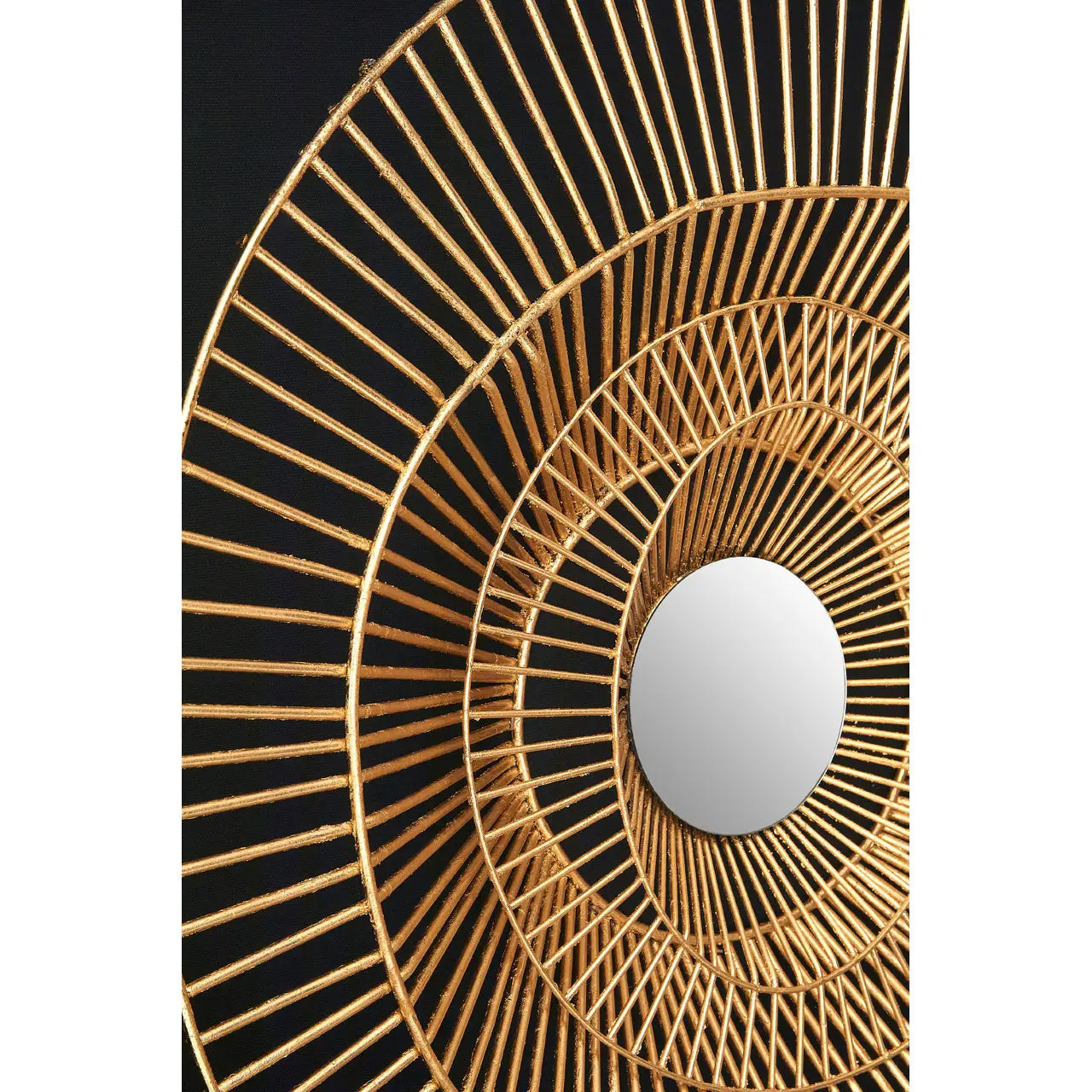 Modello Wooden Wall Art In Gold And Black