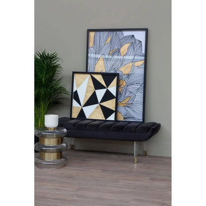Modello Framed Botanical Wall Art In Bold Gold And Black Tones