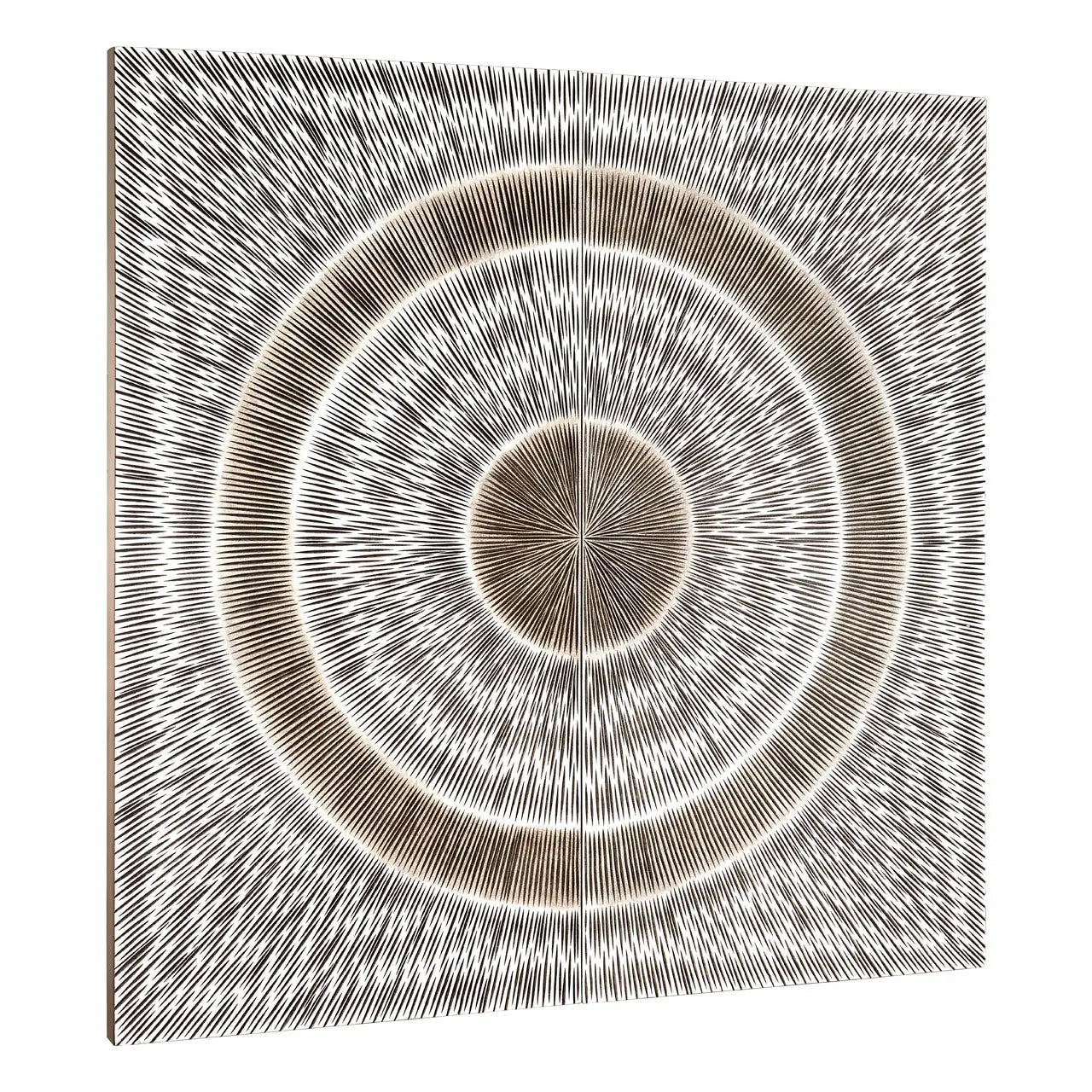 Modello Wooden Carving Wall Art In Silver