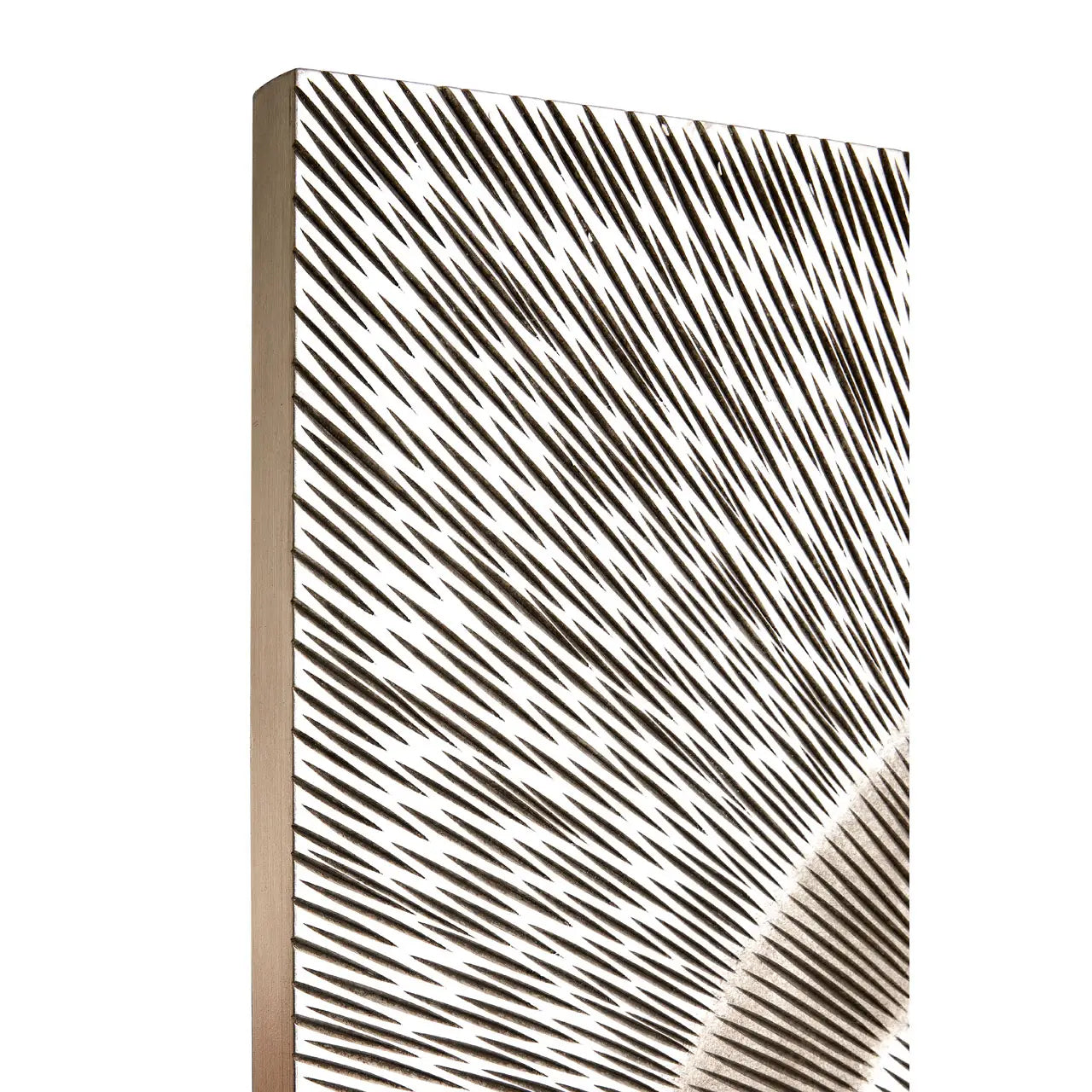 Modello Wooden Carving Wall Art In Silver