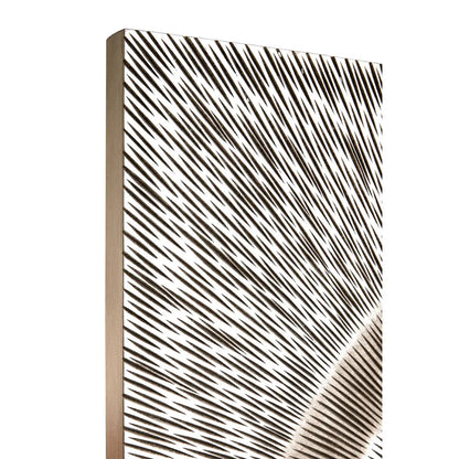 Modello Wooden Carving Wall Art In Silver