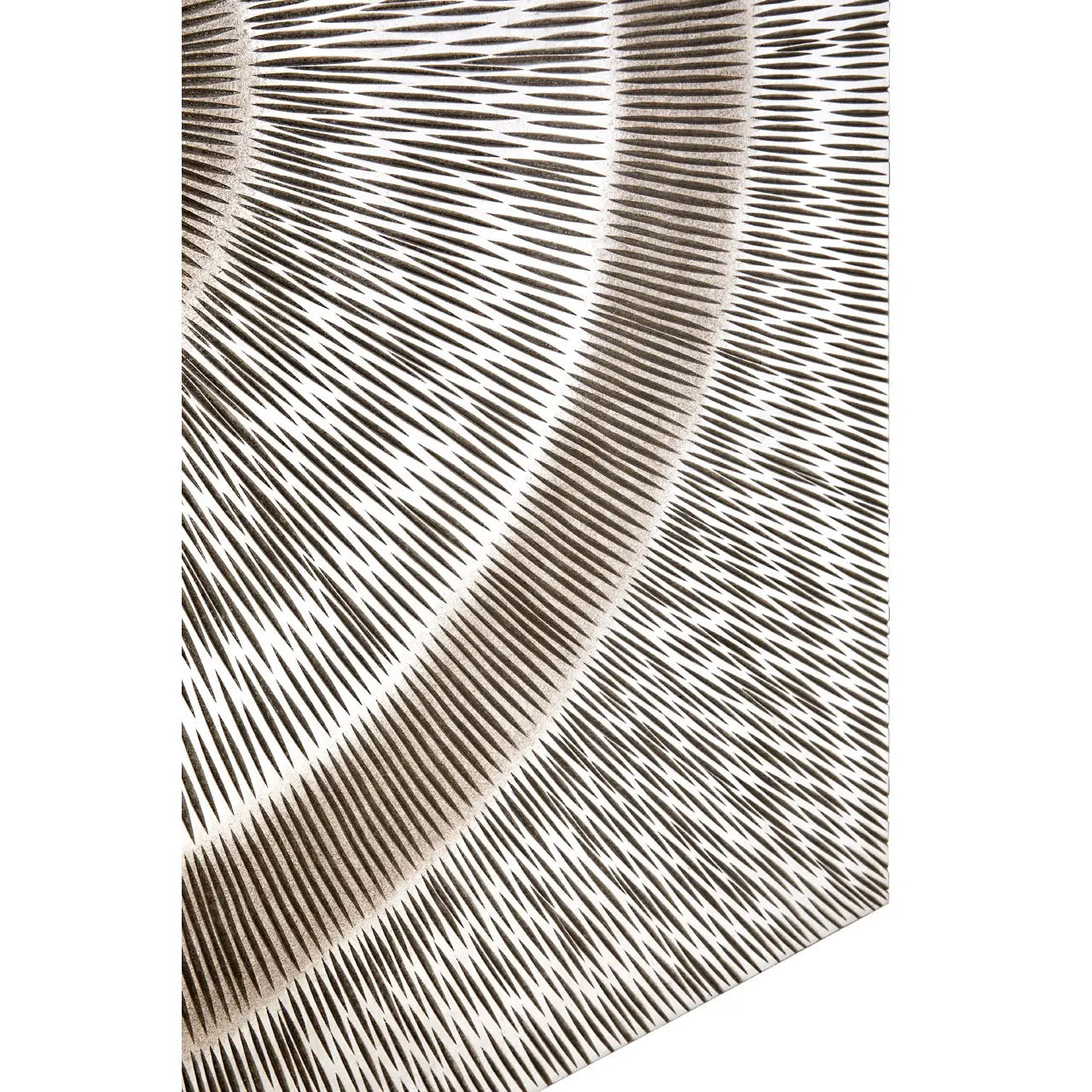 Modello Wooden Carving Wall Art In Silver