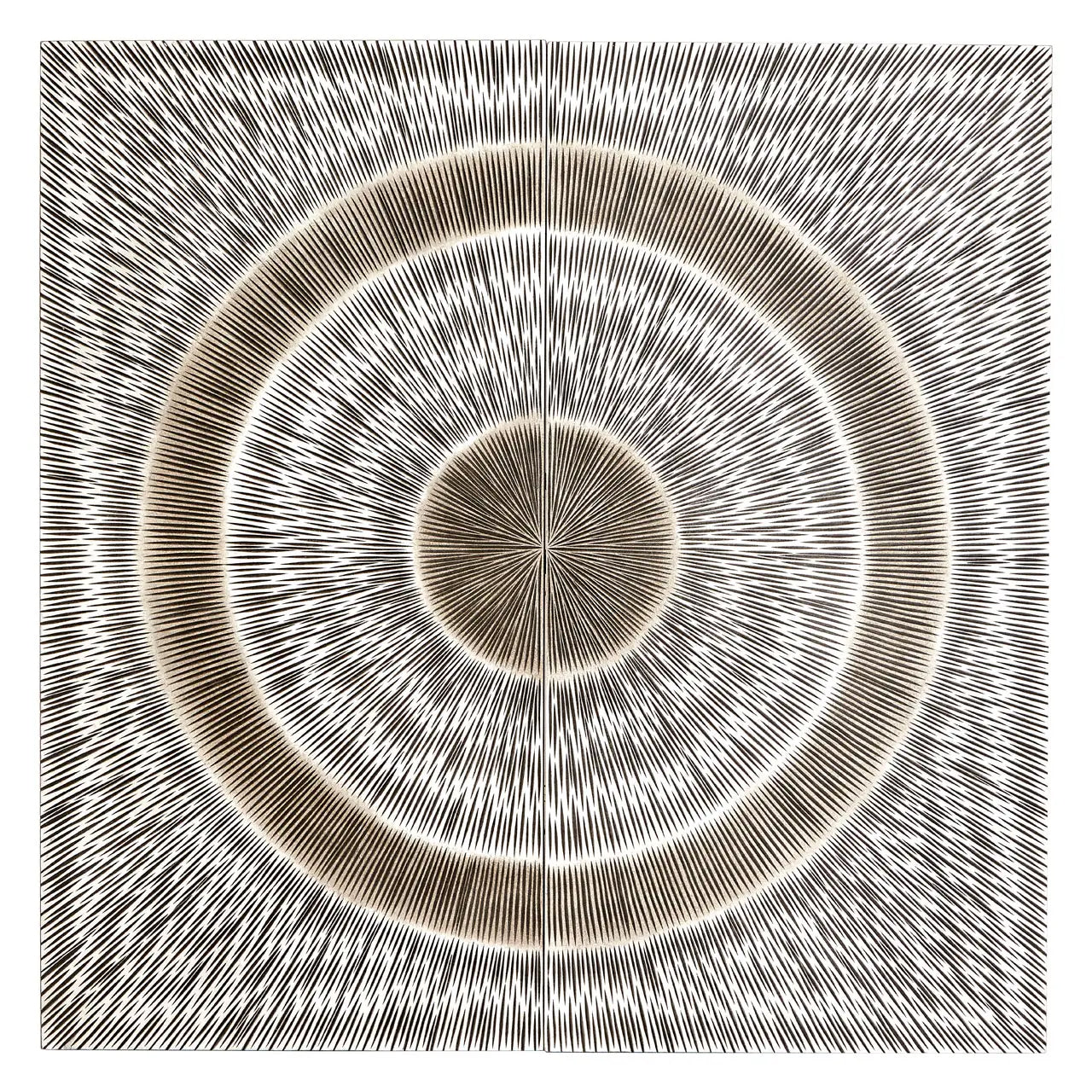 Modello Wooden Carving Wall Art In Silver