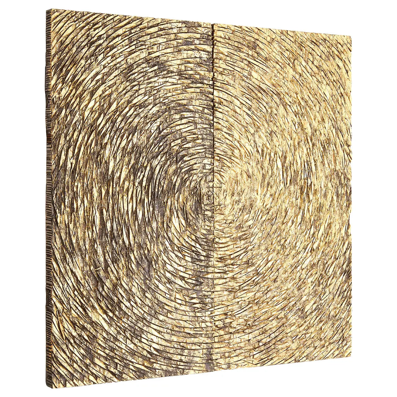 Modello Wood Carving Wall Art In Gold