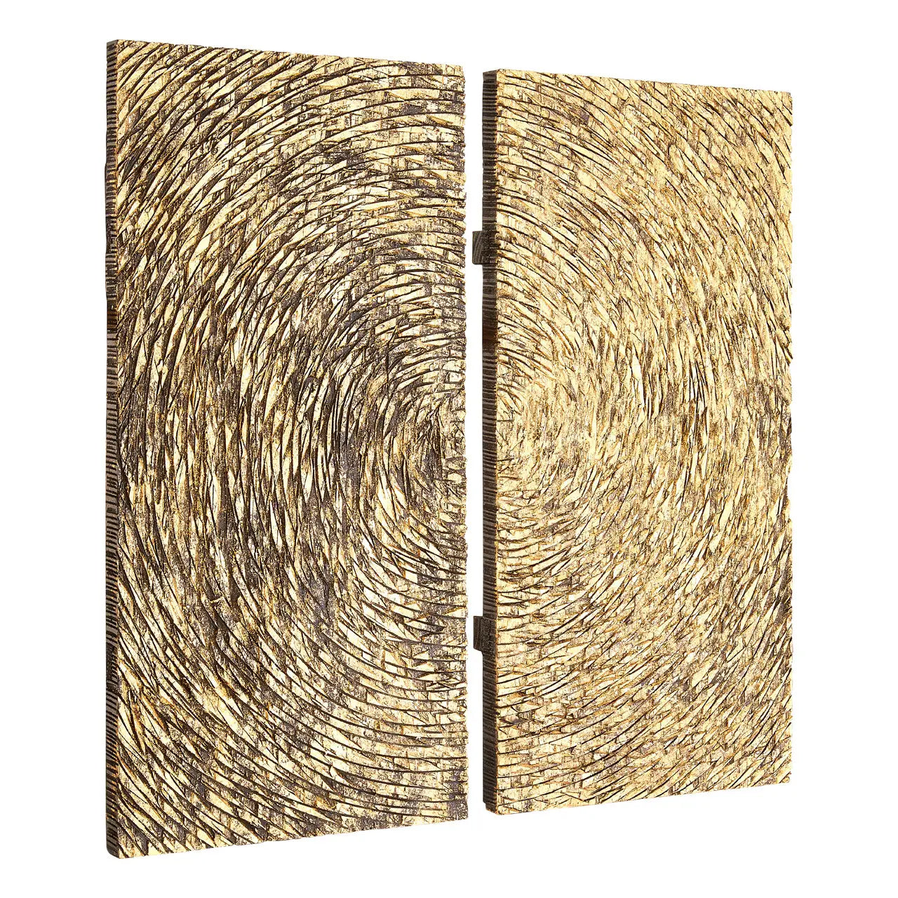 Modello Wood Carving Wall Art In Gold