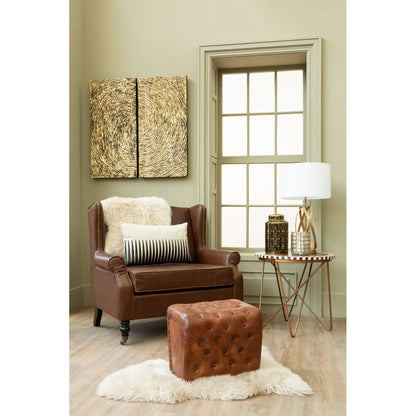 Modello Wood Carving Wall Art In Gold