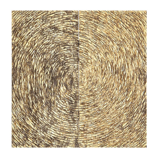 Modello Wood Carving Wall Art In Gold