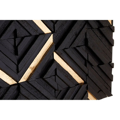 Modello Wooden Carving Wall Art In Black