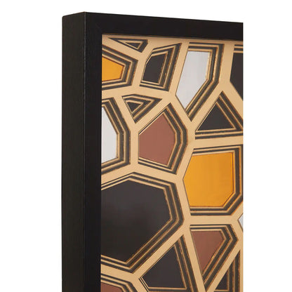 Modello Paper Sculpture Wall Art In Gold And Black
