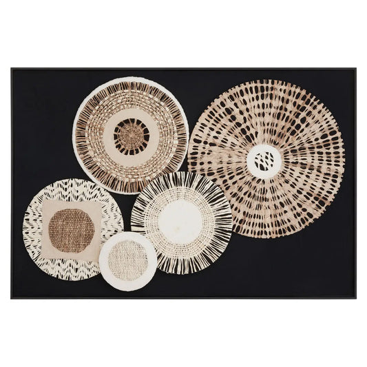 Modello Paper Design Wall Art In Natural And Black