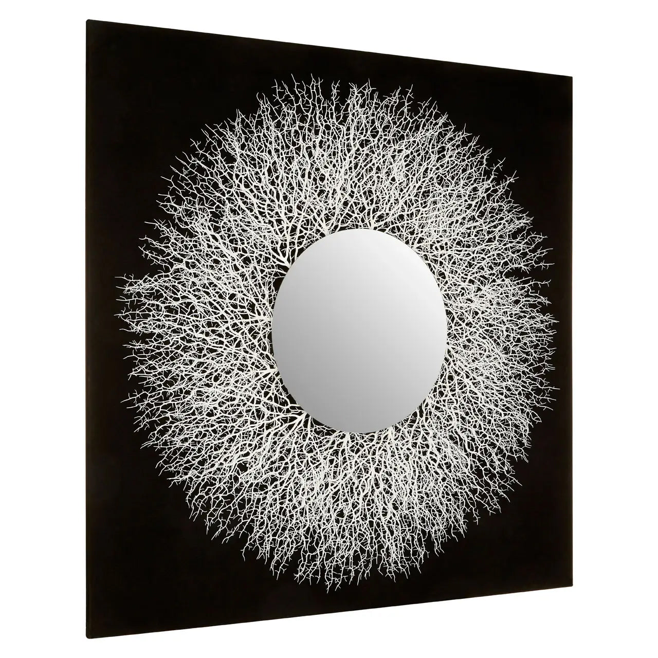 Modello Abstract Mirrored Wall Art In Silver