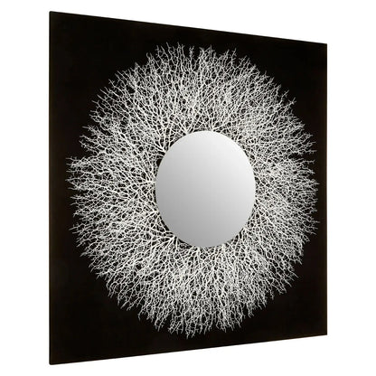 Modello Abstract Mirrored Wall Art In Silver