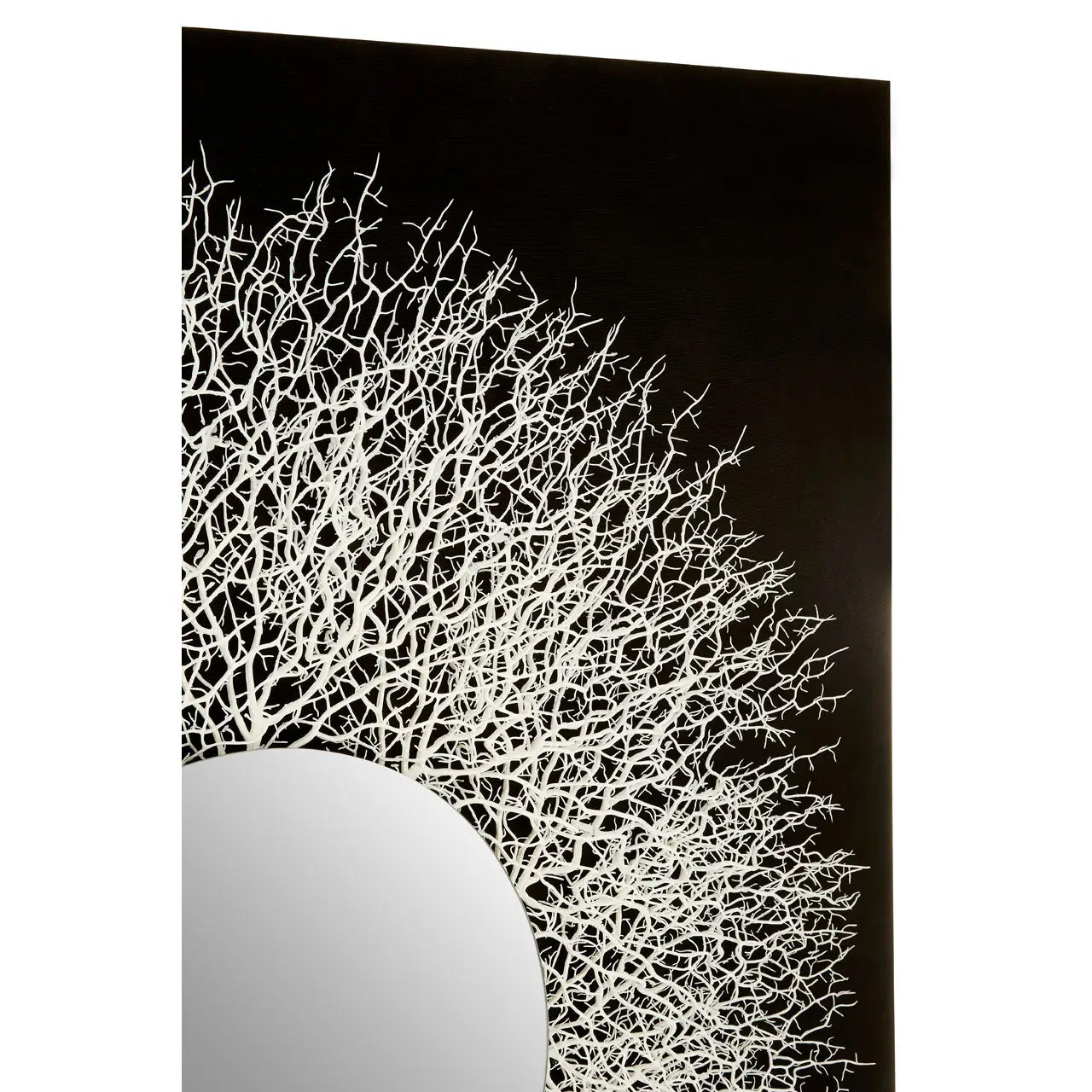 Modello Abstract Mirrored Wall Art In Silver