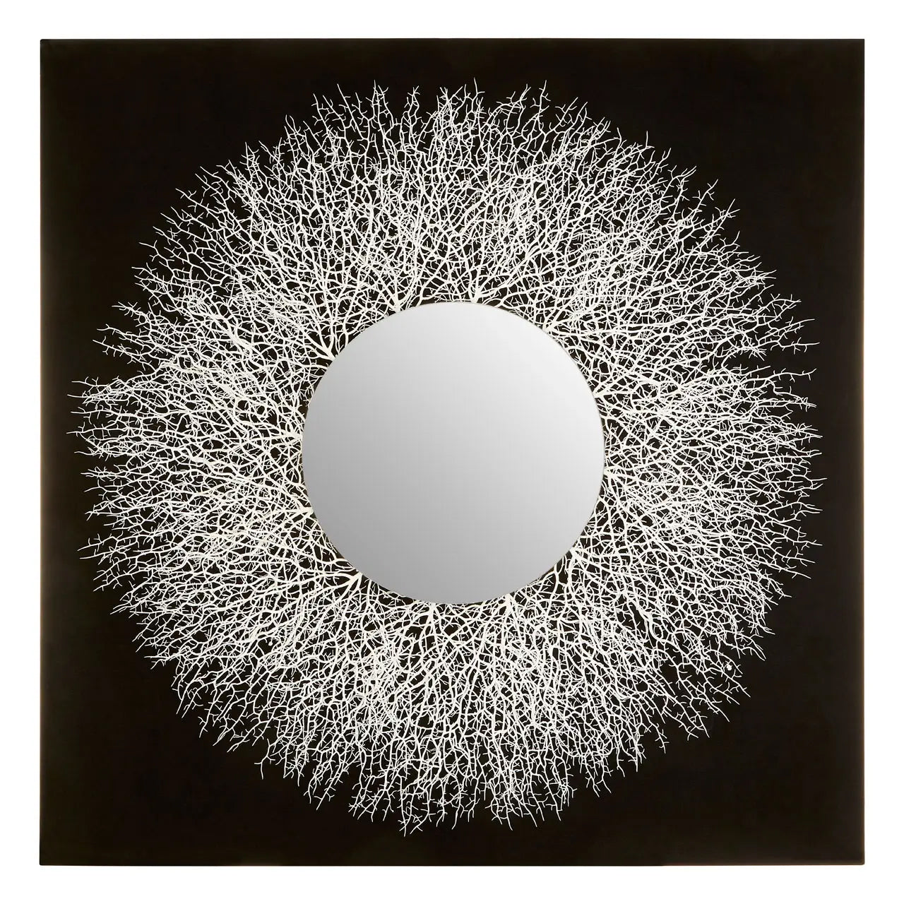 Modello Abstract Mirrored Wall Art In Silver