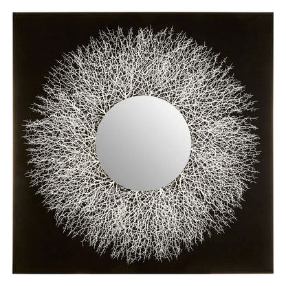 Modello Abstract Mirrored Wall Art In Silver