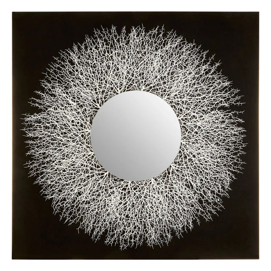 Modello Abstract Mirrored Wall Art In Silver