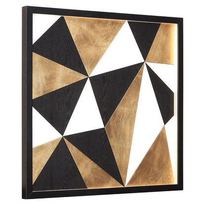 Modello Multi Geo Wall Art In Black And Gold
