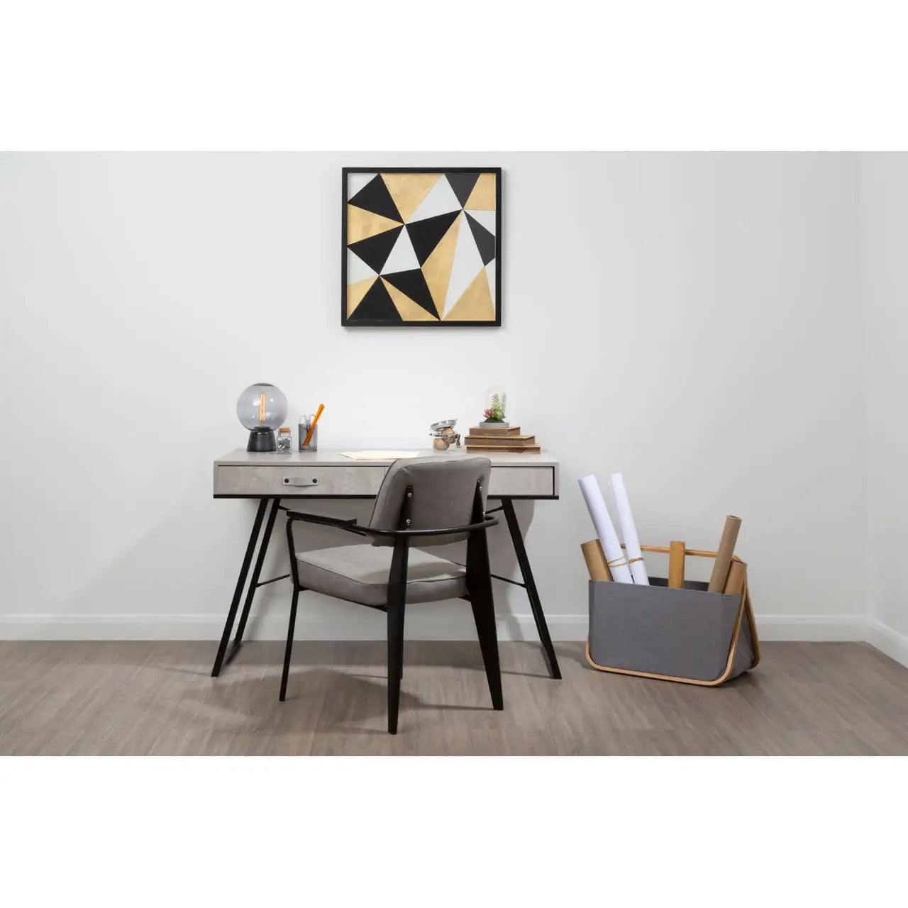 Modello Multi Geo Wall Art In Black And Gold