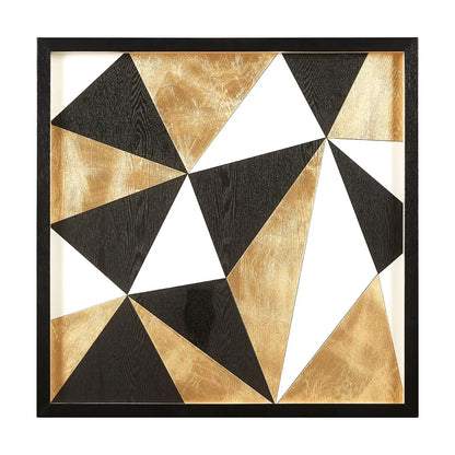 Modello Multi Geo Wall Art In Black And Gold