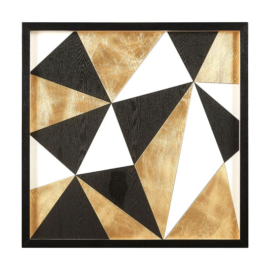 Modello Multi Geo Wall Art In Black And Gold