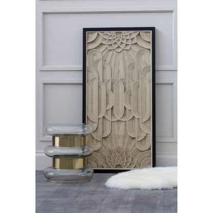 Modello Deco Style Wooden Carving Wall Art In Natural