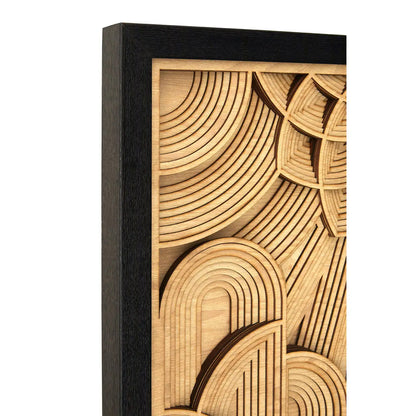 Modello Deco Style Wooden Carving Wall Art In Natural