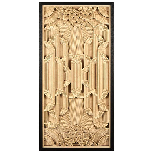 Modello Deco Style Wooden Carving Wall Art In Natural