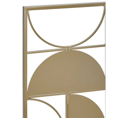Trento Metal Semicircle Wall Art In Gold