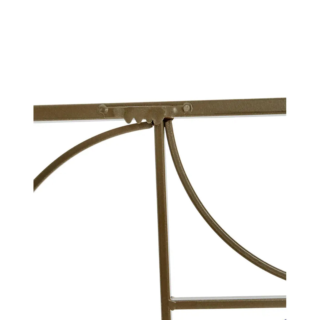 Trento Metal Semicircle Wall Art In Gold