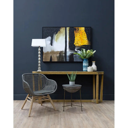 Astratto Wall Art In Black And Ochre
