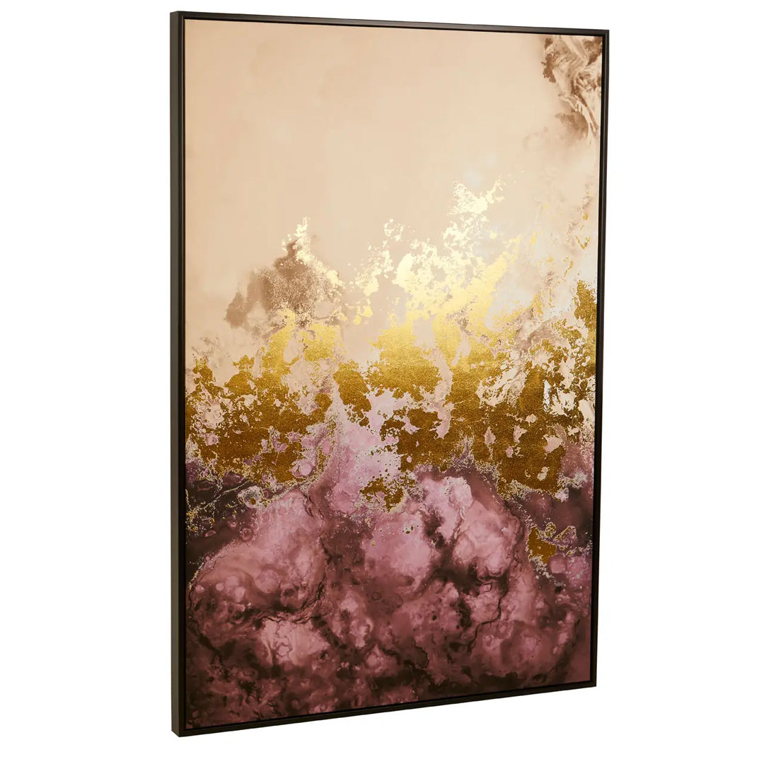 Astratto Wall Art In Cream And Mauve