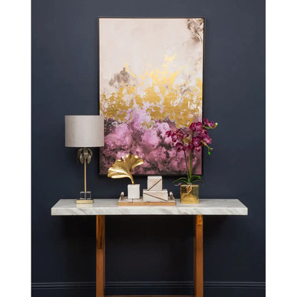 Astratto Wall Art In Cream And Mauve