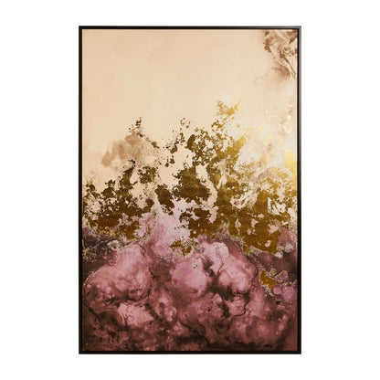 Astratto Wall Art In Cream And Mauve