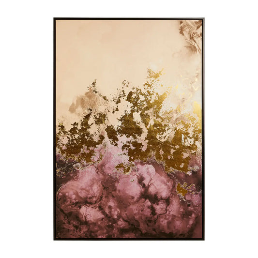 Astratto Wall Art In Cream And Mauve