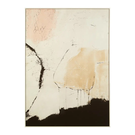 Astratto Classic Wall Art In Natural Pink