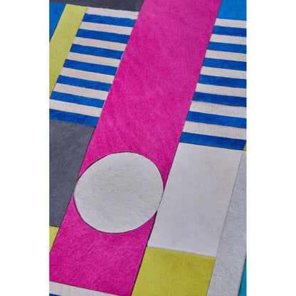 Safira Genuine Leather Wall Art In Multicoloured