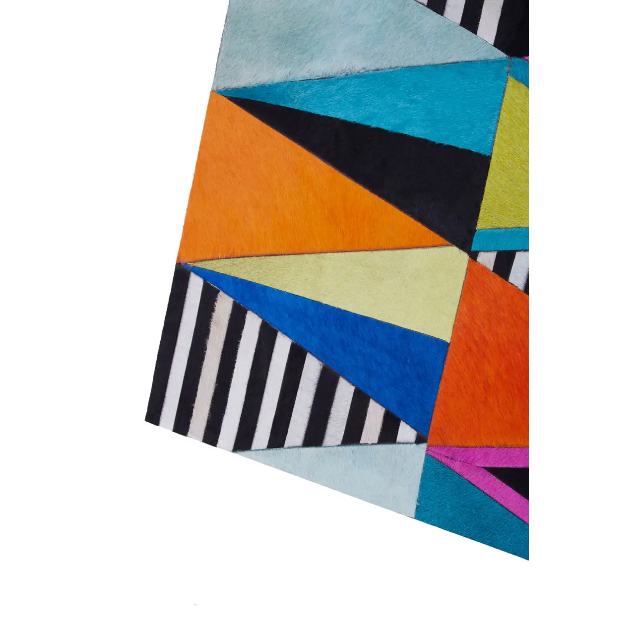 Safira Genuine Leather Wall Art In Multicolour