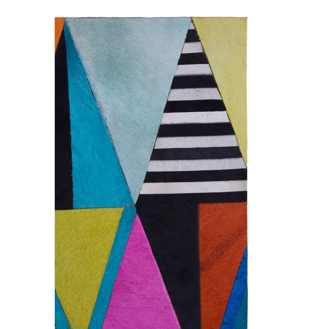 Safira Genuine Leather Wall Art In Multicolour