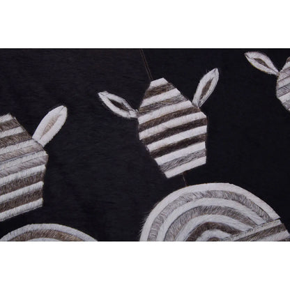 Safira Leather Patchwork Zebra Wall Art