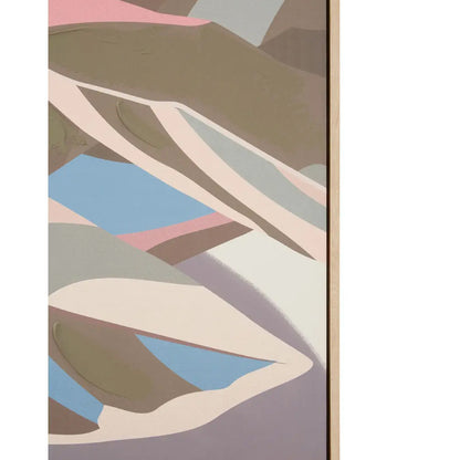 Astratto Pastel Leaves Canvas Wall Art