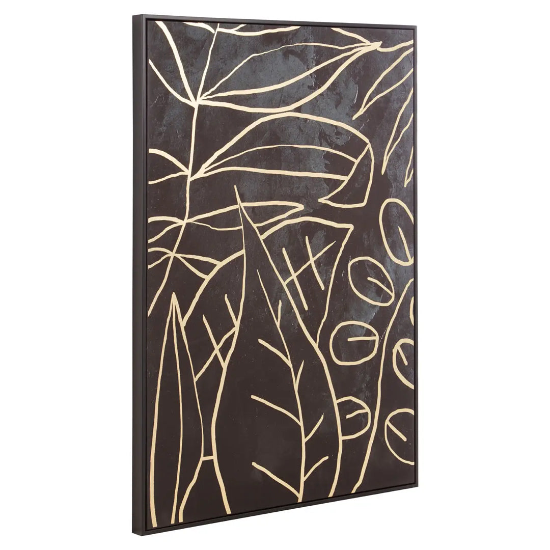 Astratto Canvas Wall Art In Black and Gold